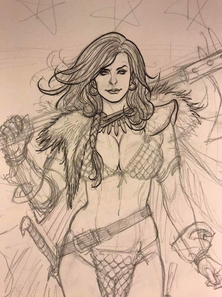 Drawing Of A Bad Girl Red sonja Super Chicks and Bad Girls Pinterest Frank Cho