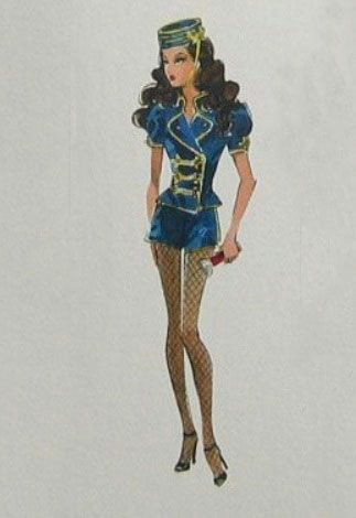 Drawing Of A Barbie Girl Robert Best Silkstone Barbie Usherette Artwork I M A Barbie Girl