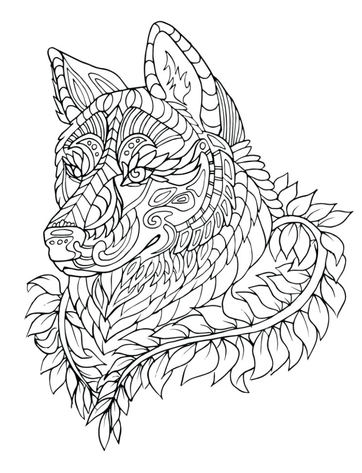 Drawing Of A Black Wolf Fresh Black and White Wolf Coloring Pages Nicho Me