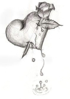 Drawing Of A Bleeding Heart 7 Best Depressing Images Heart Broken Pencil Drawings Beautiful