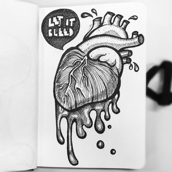 Drawing Of A Bleeding Heart Bleeding Heart Disease by Rodrigo Molina Via Behance Sketch