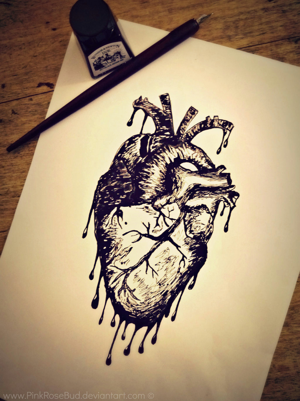 Drawing Of A Bleeding Heart Dongetrabi Black Rose Drawing Bleeding Images