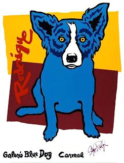 Drawing Of A Blue Dog Carmel Edition I George Rodrigue Blue Dog In 2018 Pinterest