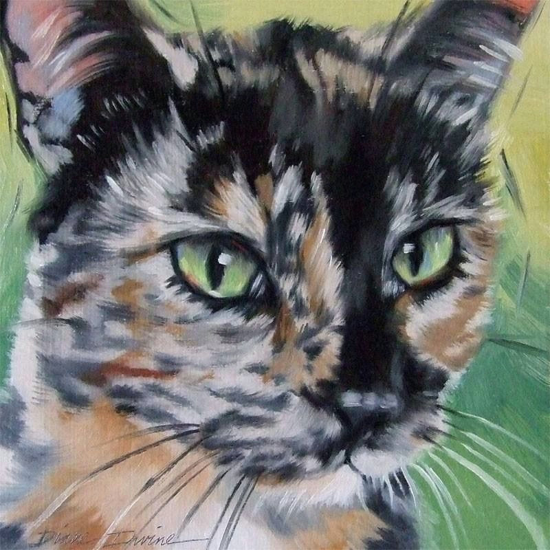 Drawing Of A Calico Cat Pin by Ann Wieber On Cat Paintings Art Cat Art Cats Art