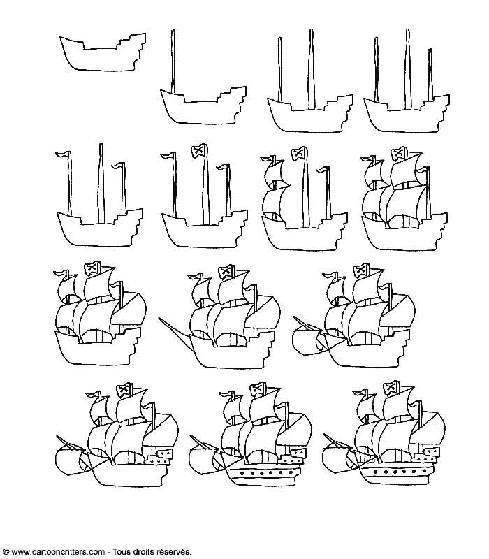 Drawing Of A Cartoon Boat Pin by Robin Macpherson On Kids Art In 2018 Drawings Art Ship