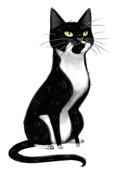 Drawing Of A Cartoon Cat 2291 Best Cat Drawings Images Cat Art Drawings Cat Illustrations
