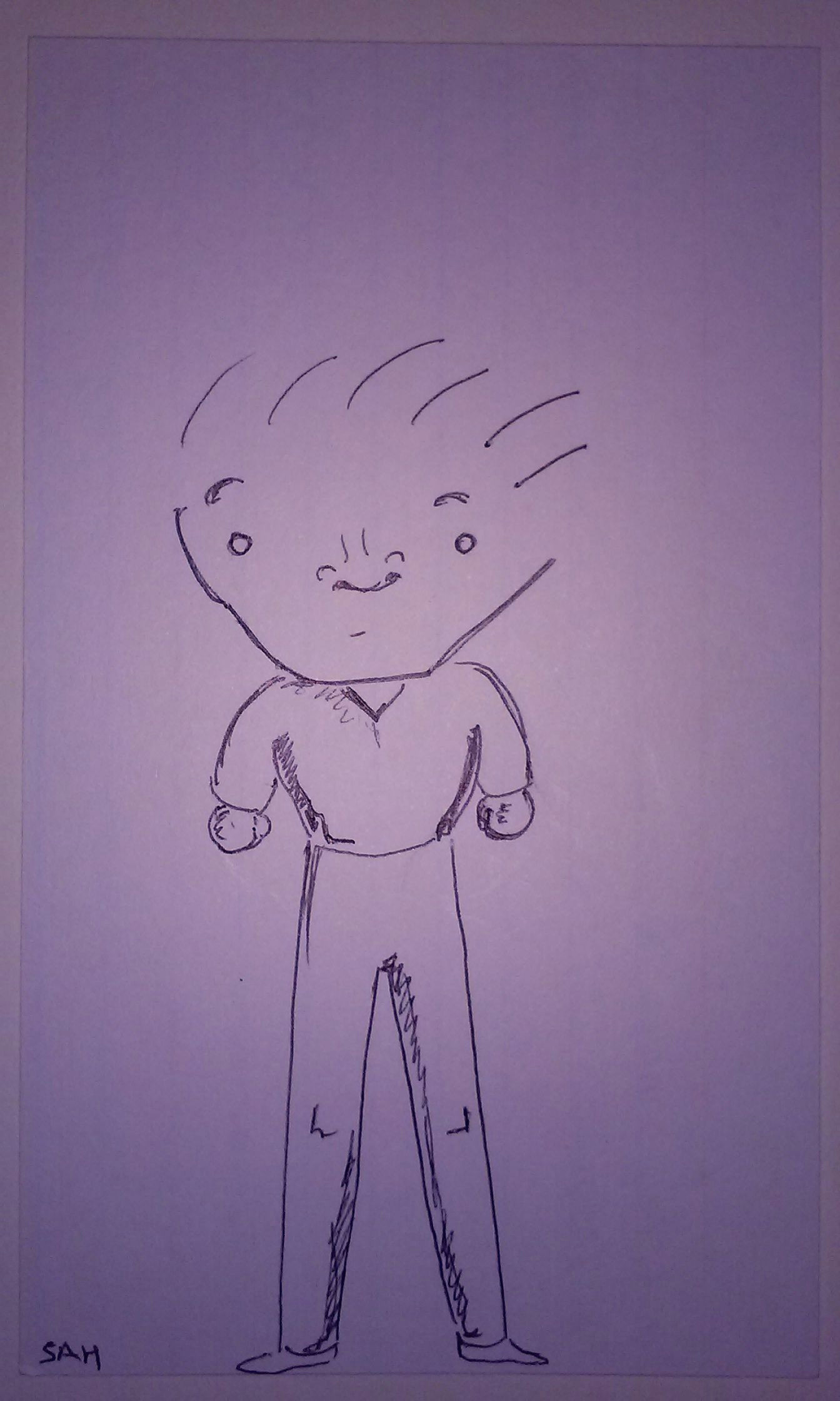 Drawing Of A Cartoon Guy 9 22 2017 Really Tall Big Headed Cartoon Character Guy Sketch