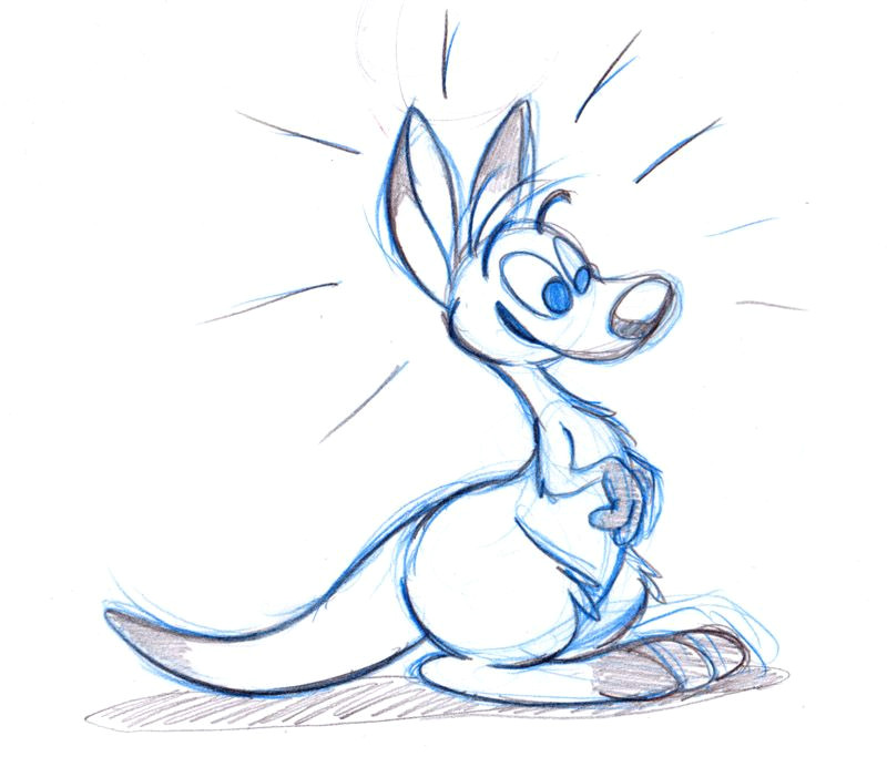 Drawing Of A Cartoon Kangaroo Pin by Juan On Sketches Drawings In 2019 Draw Sketches