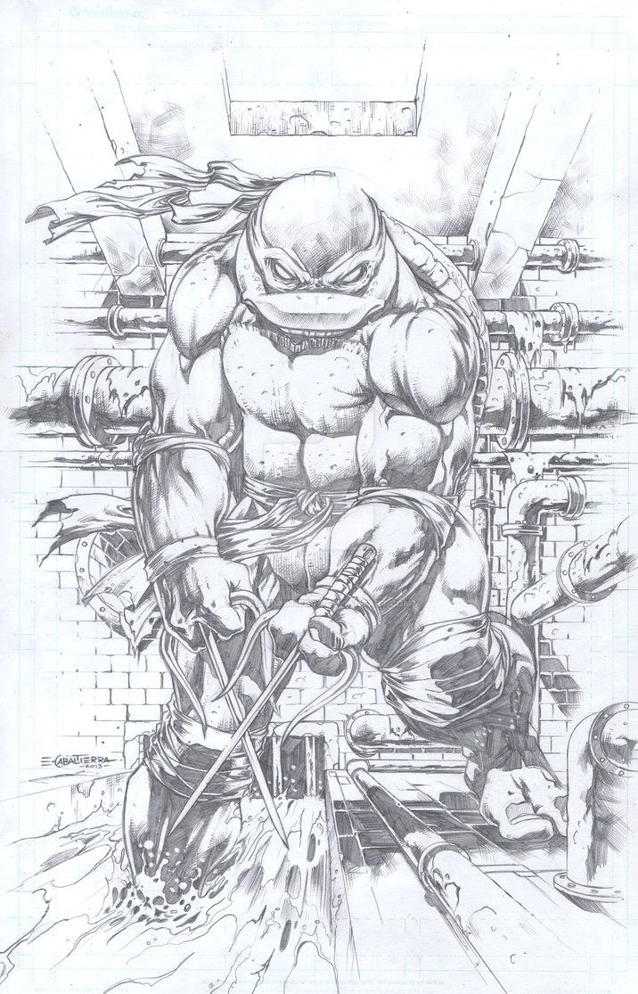 Drawing Of A Cartoon Ninja Raphael by Emilcabaltierra On Deviantart Tmnt Ninja Turtles