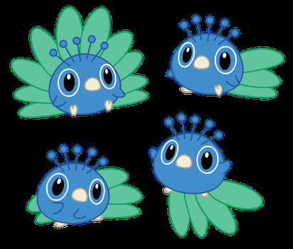 Drawing Of A Cartoon Peacock Little Peacock by Daieny Cartoons Cute Characters Drawings