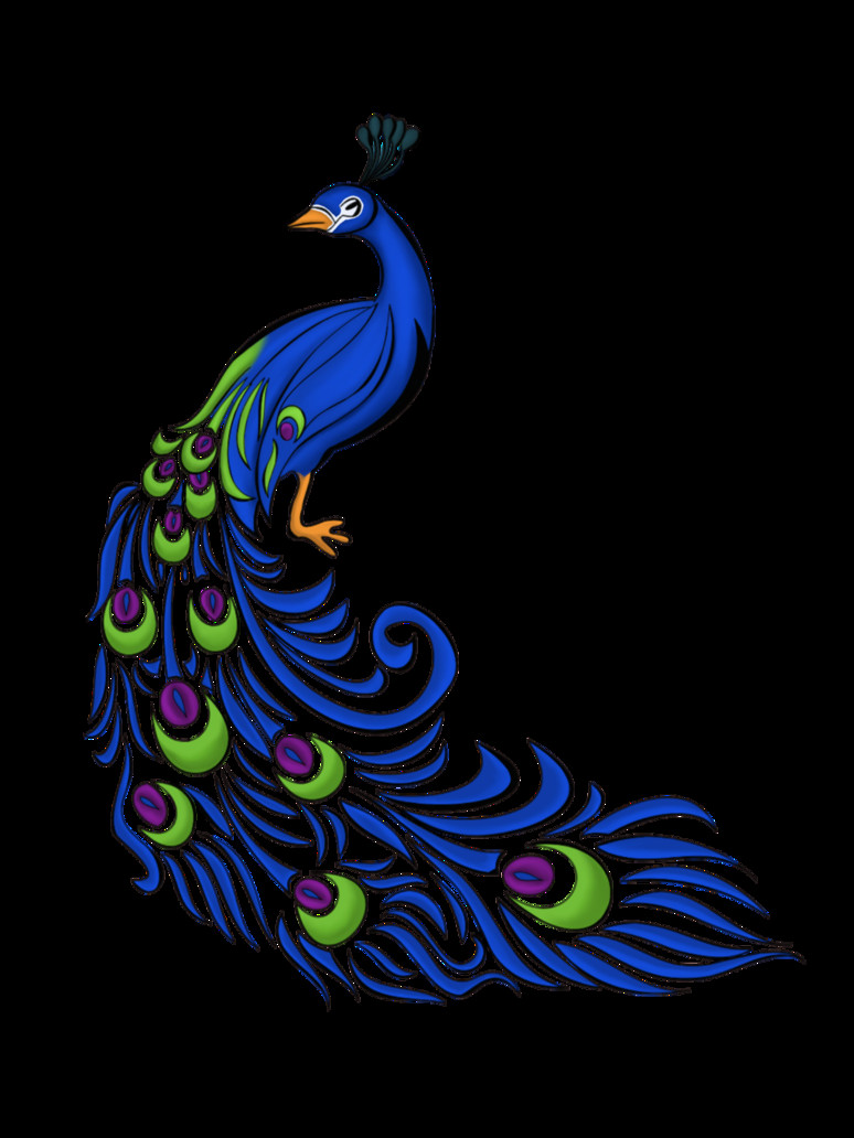 Drawing Of A Cartoon Peacock Peacock Motif by Irishpiratequeen On Deviantart Miya Mehra