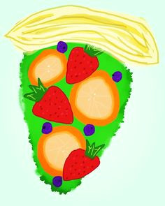 Drawing Of A Cartoon Pizza Buff Cactus Art Fun Drawing Design Illustration Cartoon