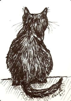 Drawing Of A Cat Girl Cat Ink Drawings Google Search Cat Art Pinterest Cats Cat