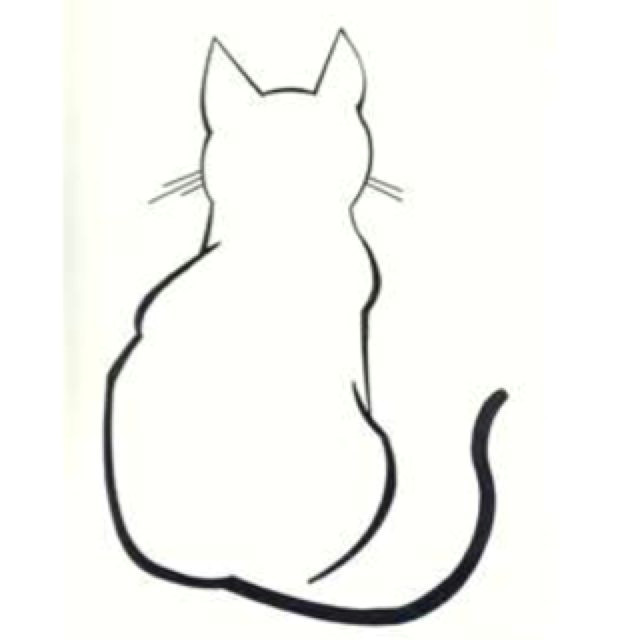 Drawing Of A Cats Paw Sitting Cat Sketch Sketch Cat S
