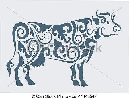 Drawing Of A Cattle Pin by Shea La Gatz On Graphic Design Packaging Cow Tattoo