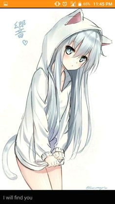 Drawing Of A Chibi Cat Girl Anime Chibi