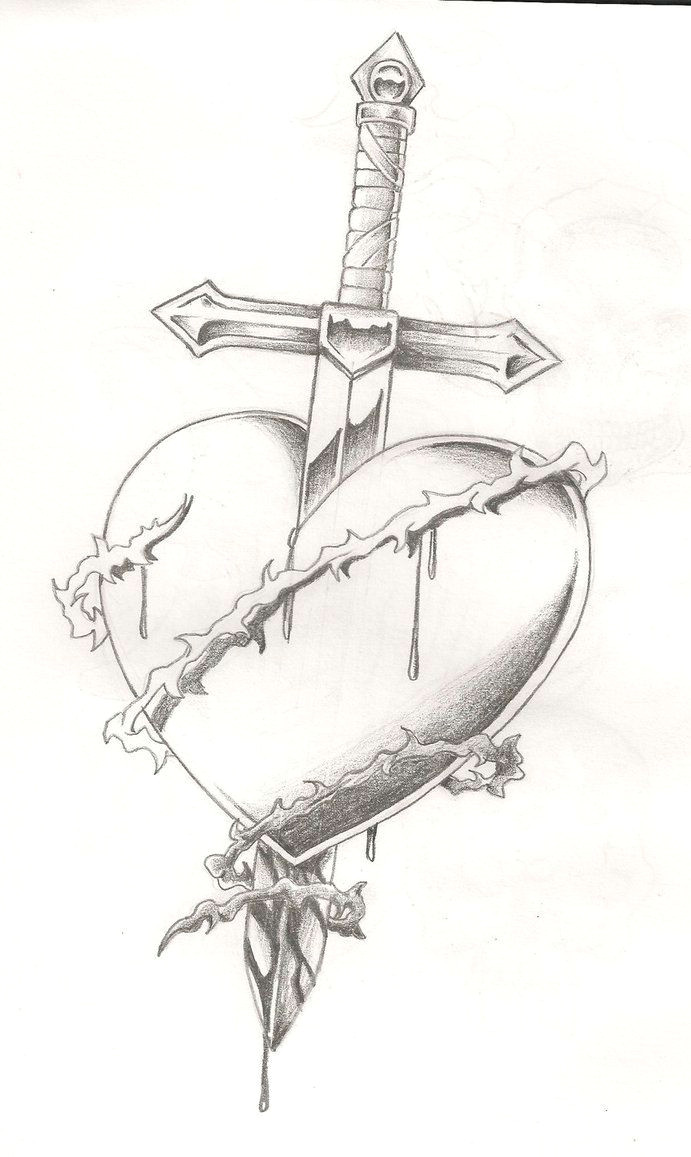 Drawing Of A Damaged Heart Pin by Zenobia Sethna On Tattoos Tattoos Sword Tattoo Tattoo Designs