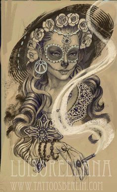 Drawing Of A Dead Girl 58 Best Day Of the Dead Girl Tattoo Images Drawings Mexican