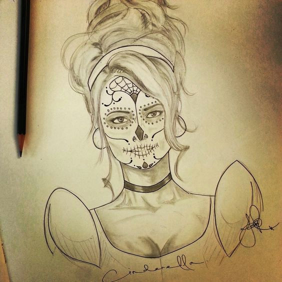 Drawing Of A Dead Girl the Dead Sugar Skull the Dead Deviantart Sugar Skull Girl Skulls