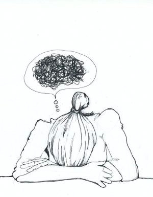 Drawing Of A Depressed Girl Foto Di Fi Bi I Vi Li Illustration by andreas Malicia