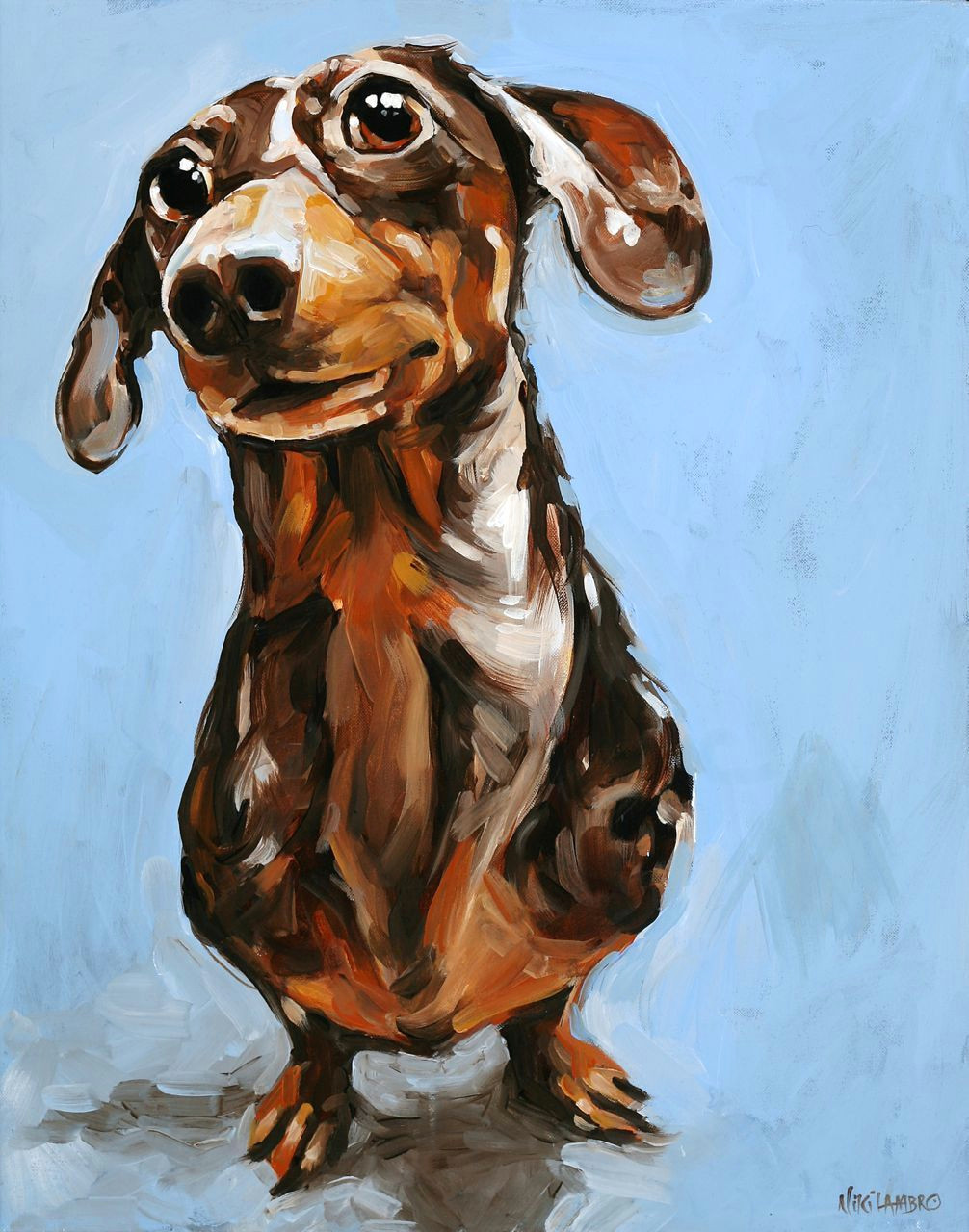 Drawing Of A Dog Barking Wix Com something to Bark About Dachshund Art Dogs Painting