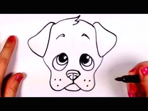 Drawing Of A Dog Face Easy How to Draw A Cartoon Face Funny Face Drawing Lesson Youtube 1