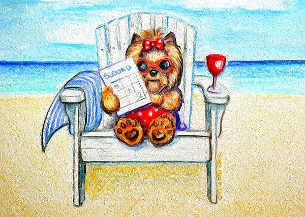 Drawing Of A Dog On the Beach Artist Catia Cho Via Fineartamerica Com Yorkis Pinterest