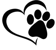 Drawing Of A Dog Paw Print Paw Print Games Drawings Dog Paws Stencils