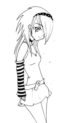 Drawing Of A Emo Girl 733 Best Emo Pics Images Manga Drawing Drawings Emo Art
