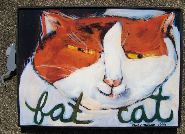 Drawing Of A Fat Cat Nancy Thomas Fat Cat Chromatics Pinterest