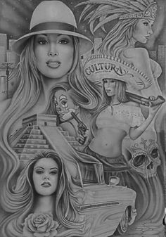 Drawing Of A Gangster Girl 173 Best Old School Gangster Images Chicano Tattoos Female