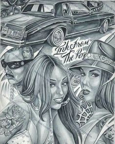 Drawing Of A Gangster Girl 173 Best Old School Gangster Images Chicano Tattoos Female