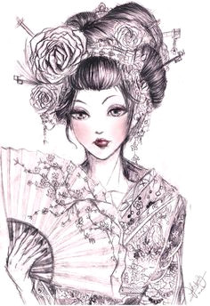 Drawing Of A Geisha Girl 57 Best Geisha Drawings Images In 2019 Japanese Art Geishas