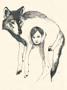 Drawing Of A Girl and A Wolf 623 Best A Girl and Her Wolf Images Werewolf Drawings Red Riding