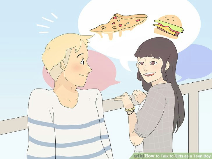 Drawing Of A Girl and Boy Talking How to Talk to Girls as A Teen Boy with Pictures Wikihow