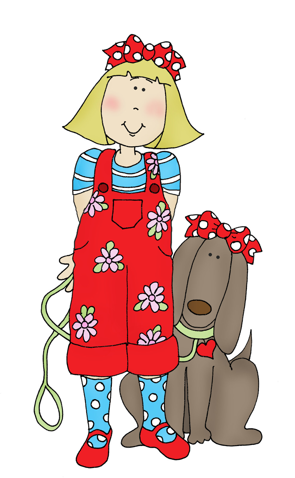 Drawing Of A Girl and Dog A Girl and Her Dog Dearie Dolls Digi Stamps Pinterest Dolls