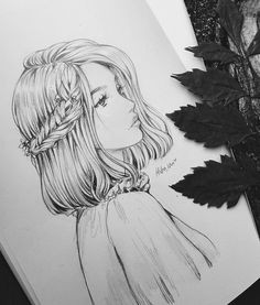 Drawing Of A Girl at School Drawing Side Profile Girl Sketch Inspiration Pinterest