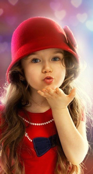 Drawing Of A Girl Blowing A Kiss Captured Moments Blow Me A Kiss Sweet Girl Charming Children