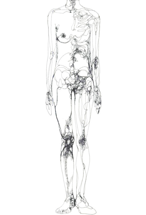 Drawing Of A Girl Body Anatomical Sketch Of Female Body Artwork Drawings Body Drawing