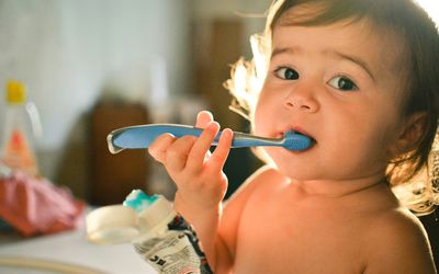 Drawing Of A Girl Brushing Her Teeth Promote Good Dental Hygiene with Teeth Brushing Charts