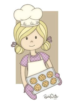 Drawing Of A Girl Chef Free Cartoon Girl Chef Cook Vector Illustration Illustration