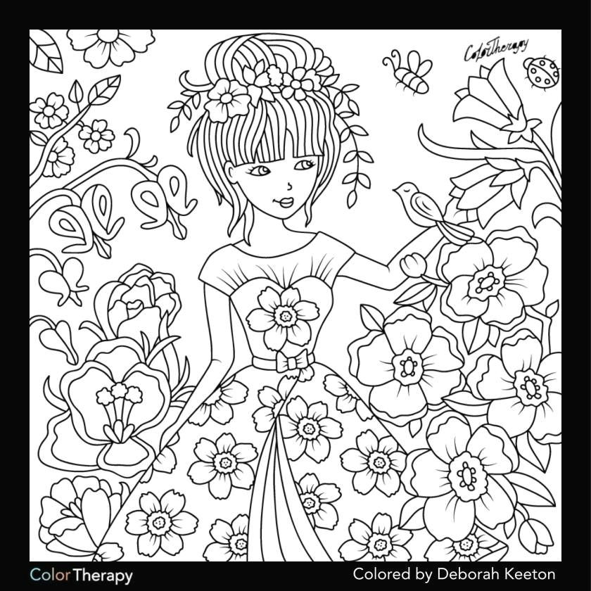 Drawing Of A Girl Color therapeutic Coloring Pages Awesome Lovely Coloring Pages for Girls