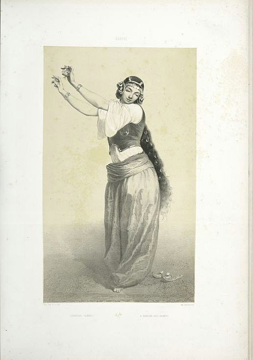 Drawing Of A Girl Dancing Danseuse Almee A Dancing Girl Almeh 1851 Alexandre Bida