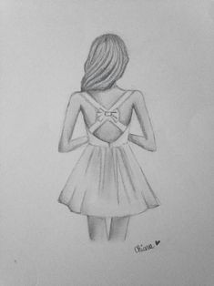 Drawing Of A Girl Dress Girl Fashion Dress Drawing Stripes Art Diy Drawings Art