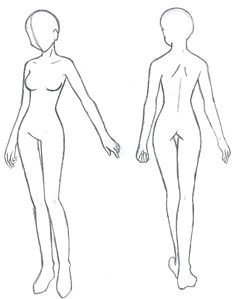 Drawing Of A Girl Easy whole Body 77 Best Drawing Female Full Body Images
