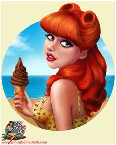 Drawing Of A Girl Eating Ice Cream 117 Best Ice Cream and Lollipops Images Drawings Paintings