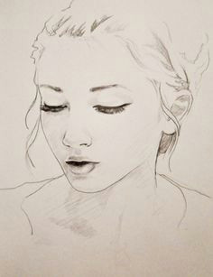 Drawing Of A Girl Face Easy 104 Best Face Illustration Images Drawing Faces Pencil Art Art