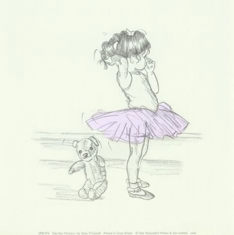 Drawing Of A Girl for Nursery Take Your Partners I Ballerina Ballet Drawings and Illustrations