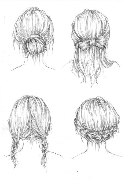 Drawing Of A Girl From the Back Back View Of A Person Drawing Drawing Art Hair Girl People Female