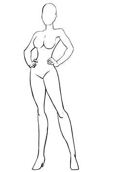 Drawing Of A Girl Full Body 77 Best Drawing Female Full Body Images